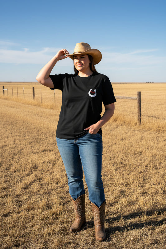Giddy Up! Rodeo Pocket T-Shirt